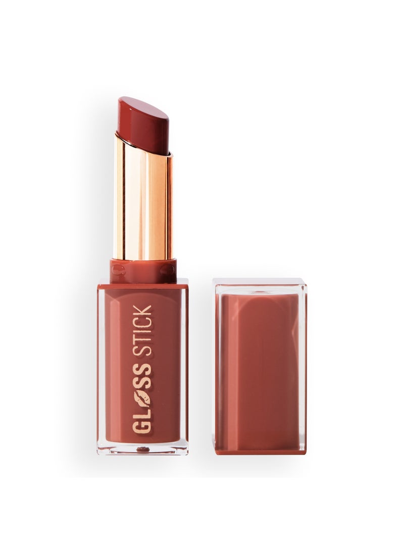 REVOLUTION Pout Shine Glossy Lipstick Blushed Pink - Image 2